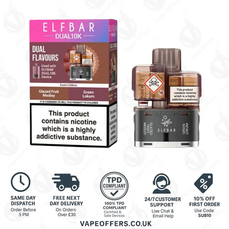 Elf Bar Dual 10K Prefilled Pod Exotic Edition 