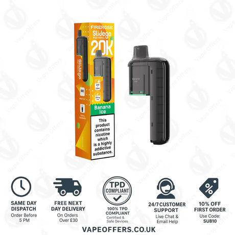 Firerose SlideGo 40K Banana Ice Prefilled Pod