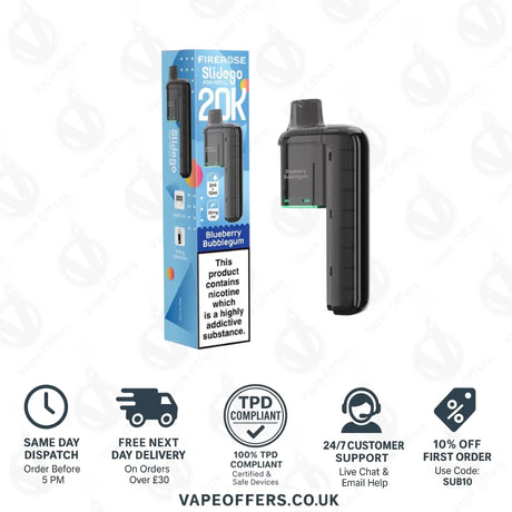 Firerose SlideGo 40K Blueberry Bubblegum Prefilled Pod