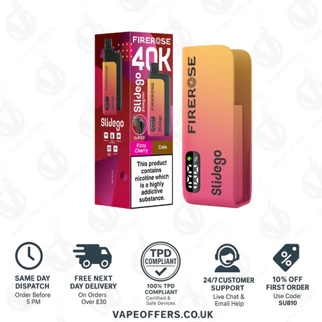 Firerose SlideGo 40K Fizzy Cherry and Cola Prefilled Pod Kit