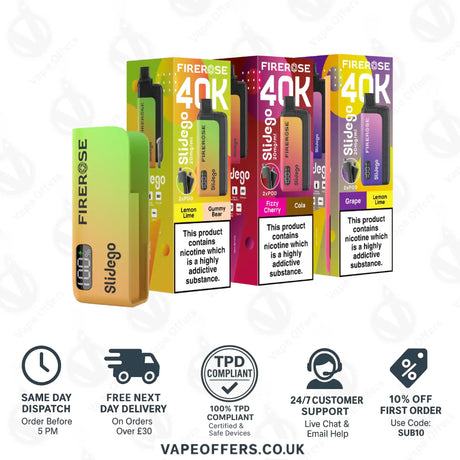 Firerose SlideGo 40K Prefilled Pod Kit