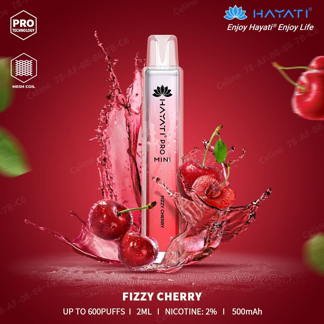 Fizzy Cherry Hayati Pro Mini 600 Puffs 