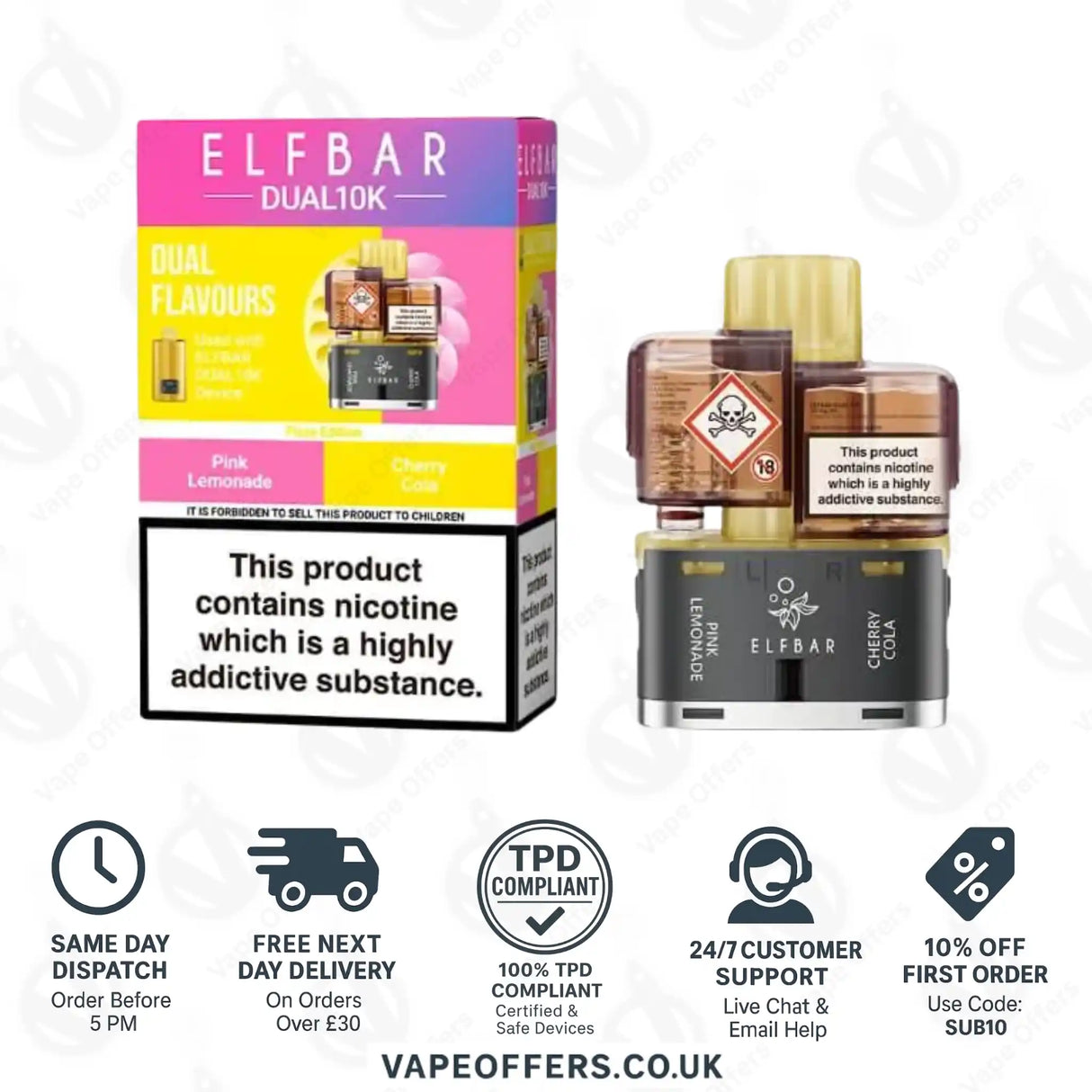 Elf Bar Dual 10K Prefilled Pod Fizzy Edition