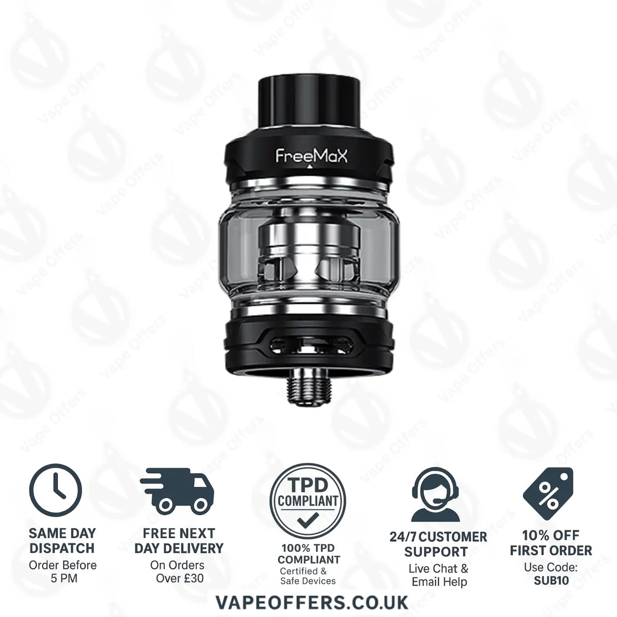 Freemax Fireluke 4 Sub-Ohm Black Tank