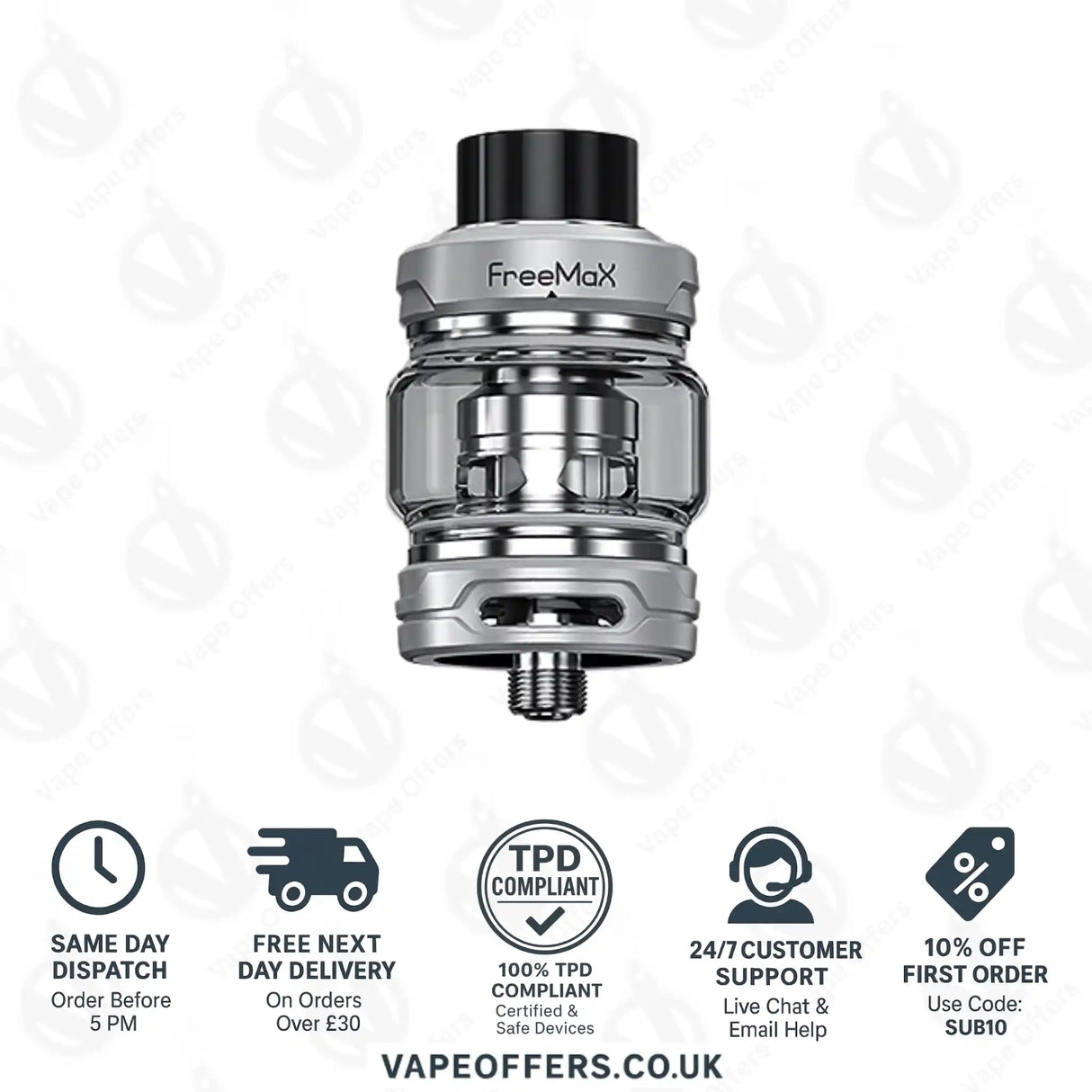 Freemax Fireluke 4 Sub-Ohm Silver Tank