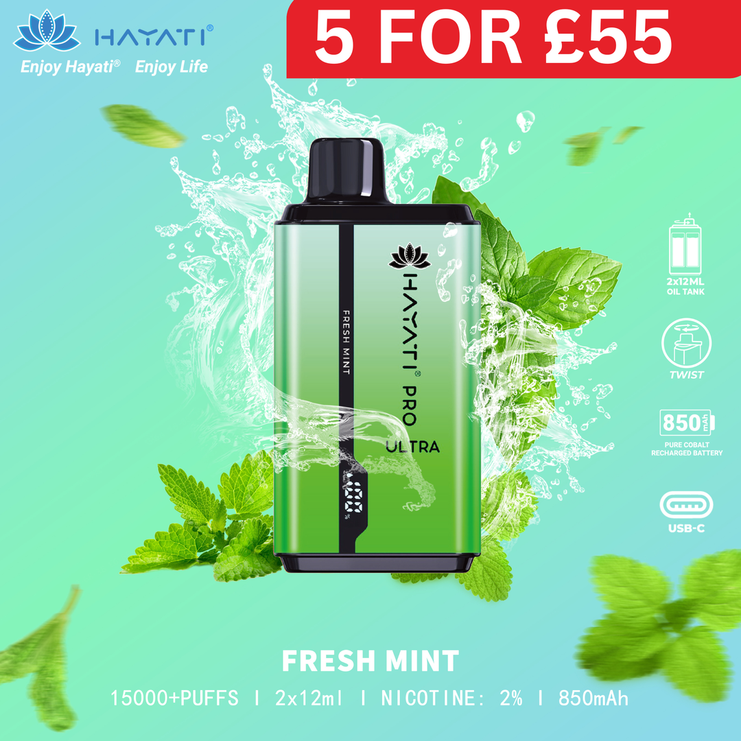 Fresh Mint - Hayati Pro Ultra 15000 Puffs