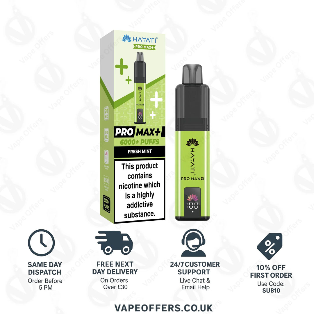 Hayati Pro Max Plus 6000 Pod Kit | Box Of 5 For £40