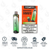 Fresh Mint SKE Memers WuKong V10K Puffs Vape Kit 