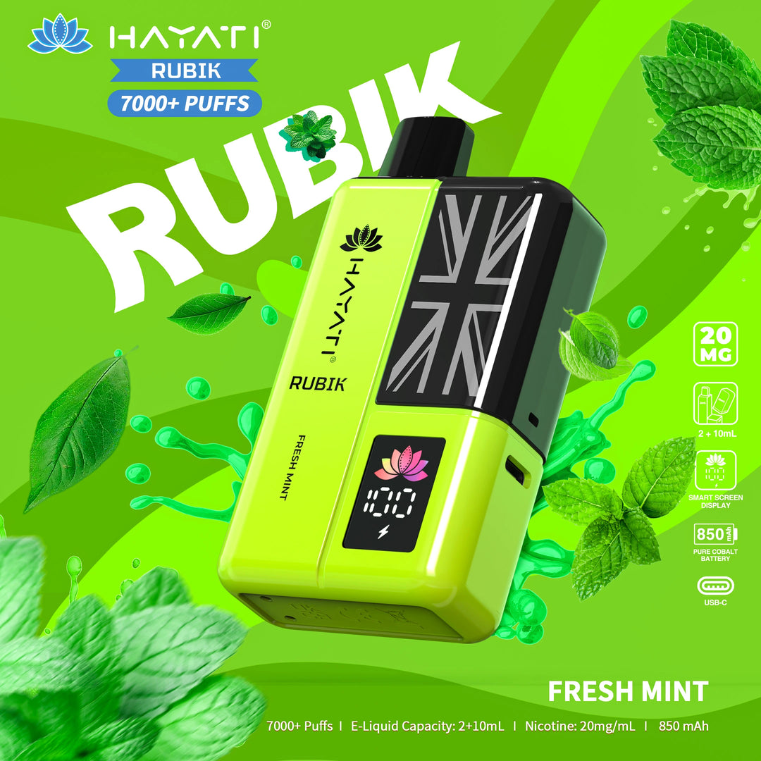 Hayati Rubik 7000 Puffs - Fresh Mint 