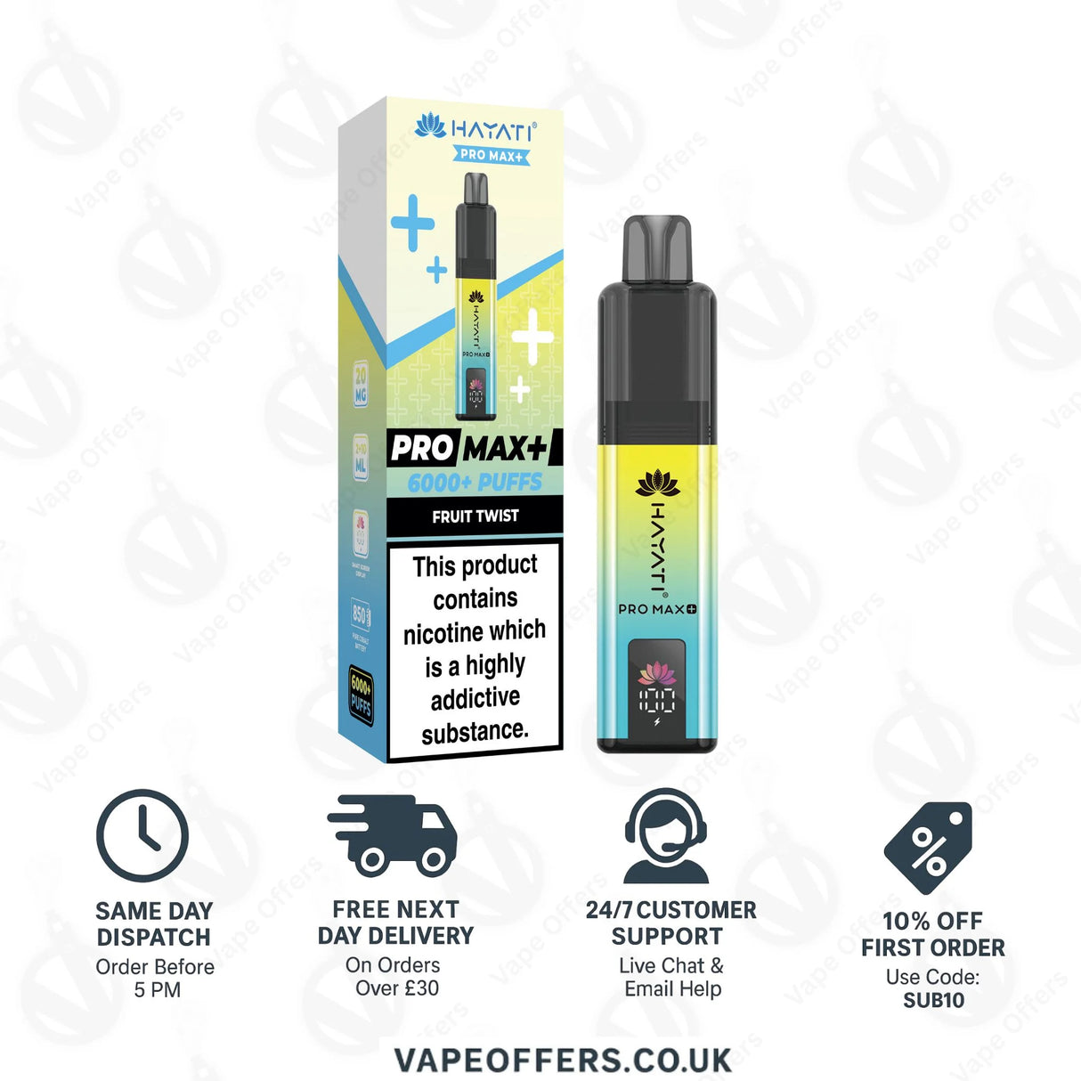 Hayati Pro Max Plus 6000 Pod Kit Fruit Twist 