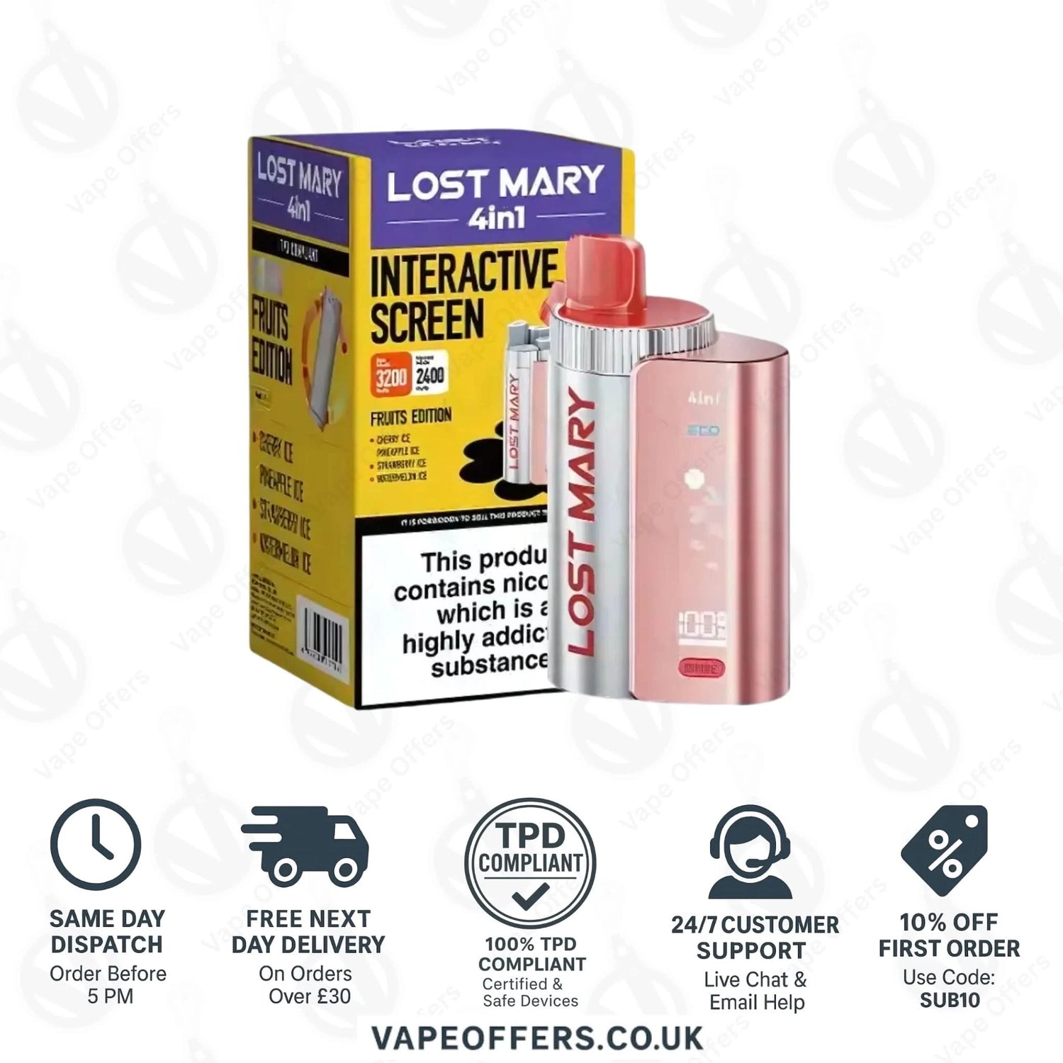 Fruits Edition Lost Mary 4 in 1 Prefilled Pod Kit 