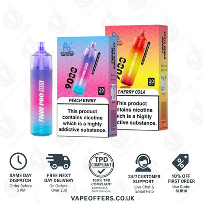 Fumot RandM T9000 Pro Max 9k Prefilled Pod Vape Kit 