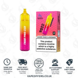 Fumot RandM T9000 Pro Max 9k Prefilled Pod Vape Kit Cherry Peach Lemonade