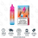 Fumot RandM T9000 Pro Max 9k Prefilled Pod Vape Kit Summer Peach Ice
