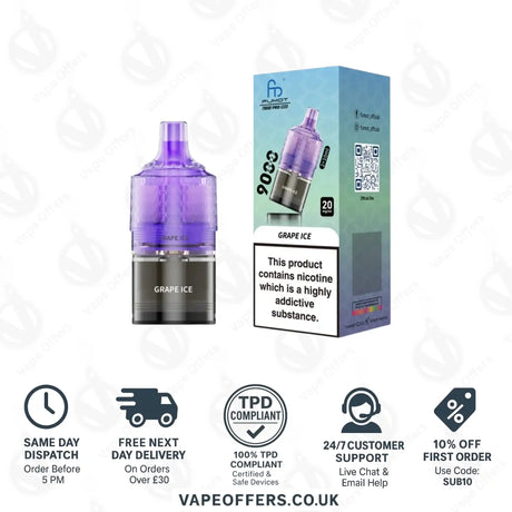 Fumot RandM T9000 Pro Max 9k Prefilled Refill Pod Grape Ice