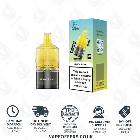Fumot RandM T9000 Pro Max 9k Prefilled Refill Pod Lemon & Lime