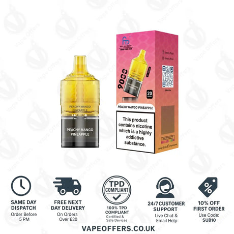 Fumot RandM T9000 Pro Max 9k Prefilled Refill Pod Peach Mango Pineapple