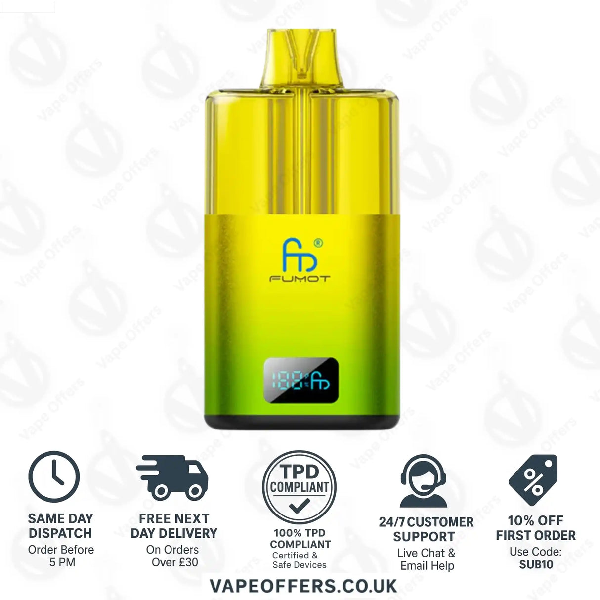 Fumot Spirit 25K Prefilled Pod Kit – Kiwi Passion Fruit Guava