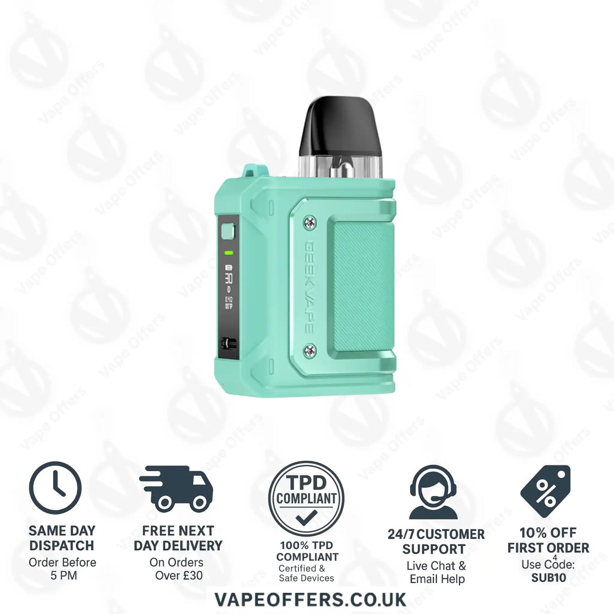 Geekvape Aegis Hero Q Pod Kit Cyan