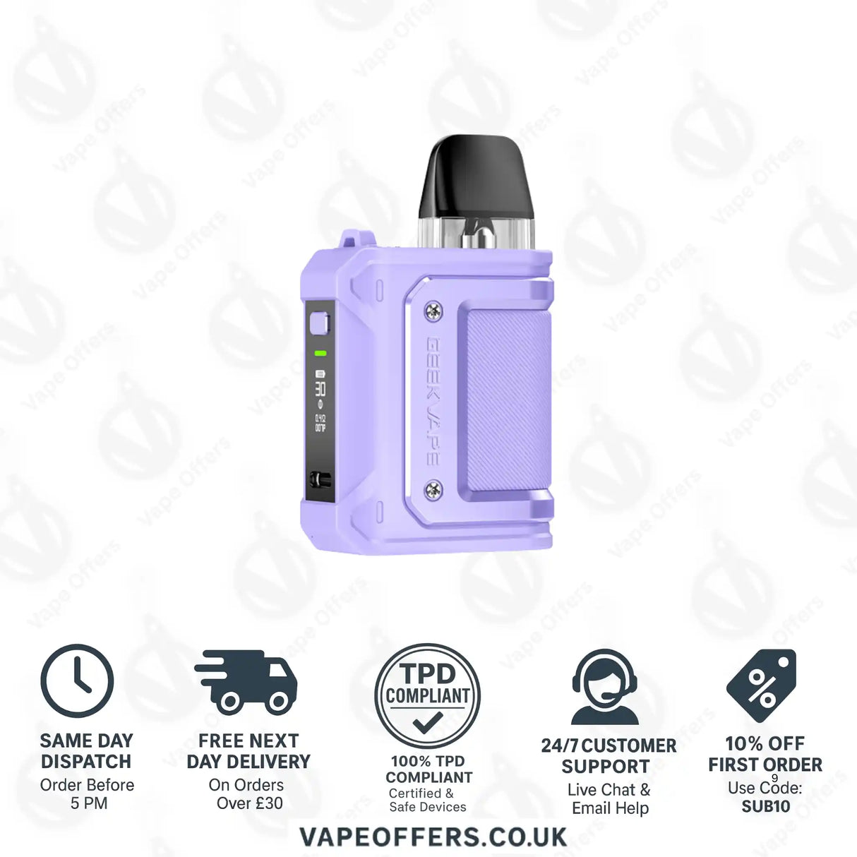 Geekvape Aegis Hero Q Pod Kit Purple