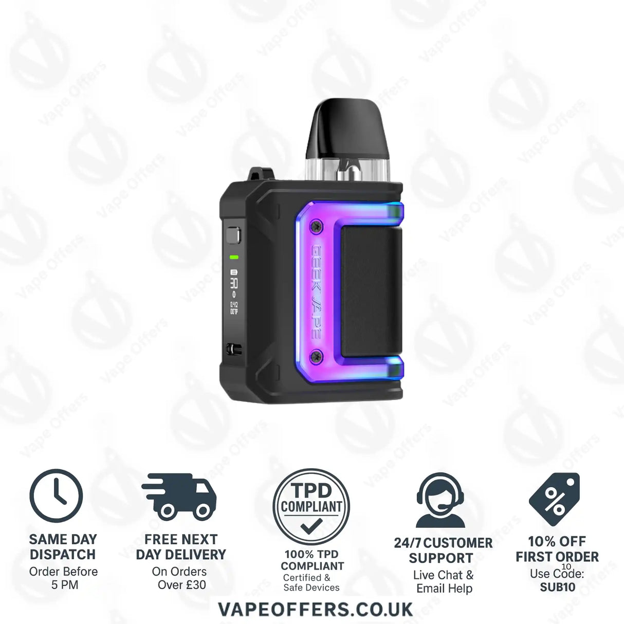 Geekvape Aegis Hero Q Pod Kit Rainbow