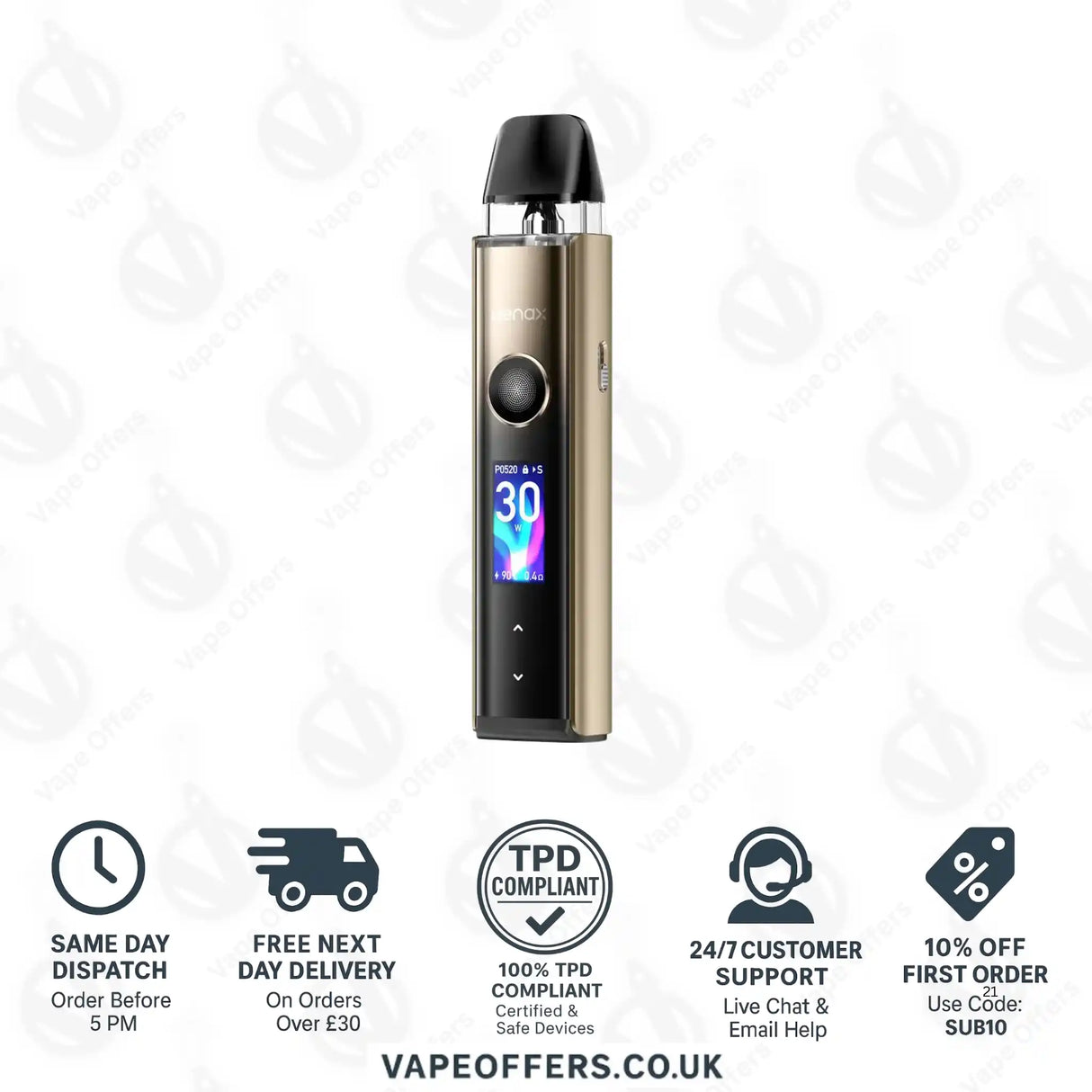 Geekvape Wenax Q Pro Pod Kit Sunburst Gold