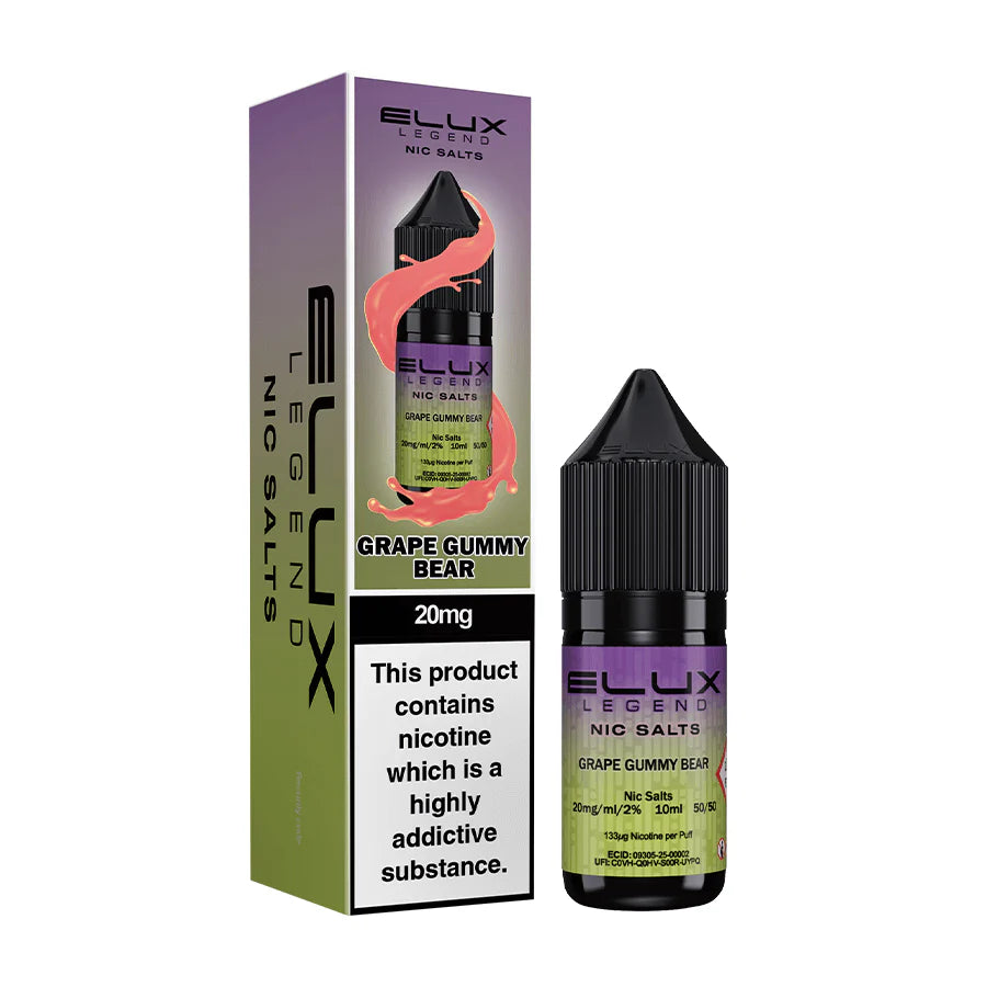 Grape Gummy Bear Elux Legend Nic Salt-10ml