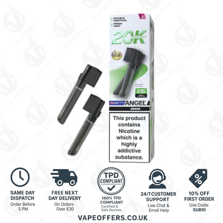 Green Edition Vapes Bars Angel 20k Prefilled Dual Pod