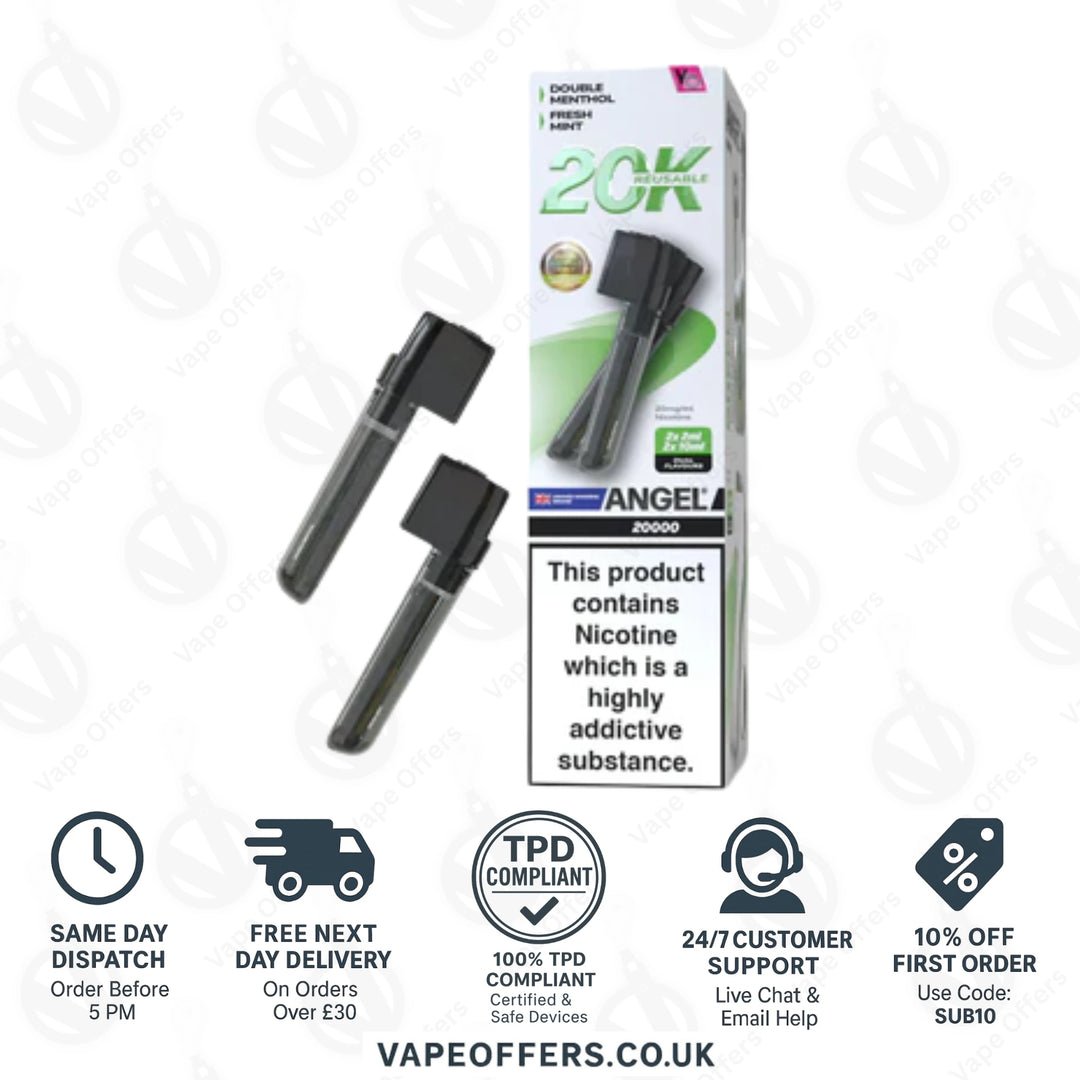 Green Edition Vapes Bars Angel 20k Prefilled Dual Pod