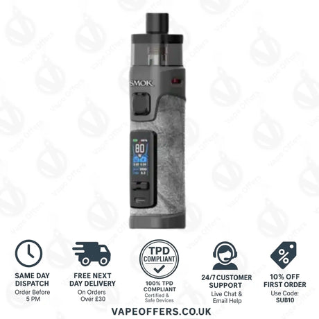 Smok Rpm 5 Pro Pod Vape Kit - Grey Leather 