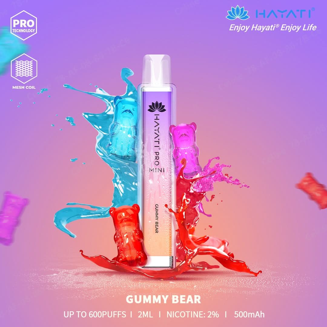 Gummy Bear Hayati Pro Mini 600 Puffs 
