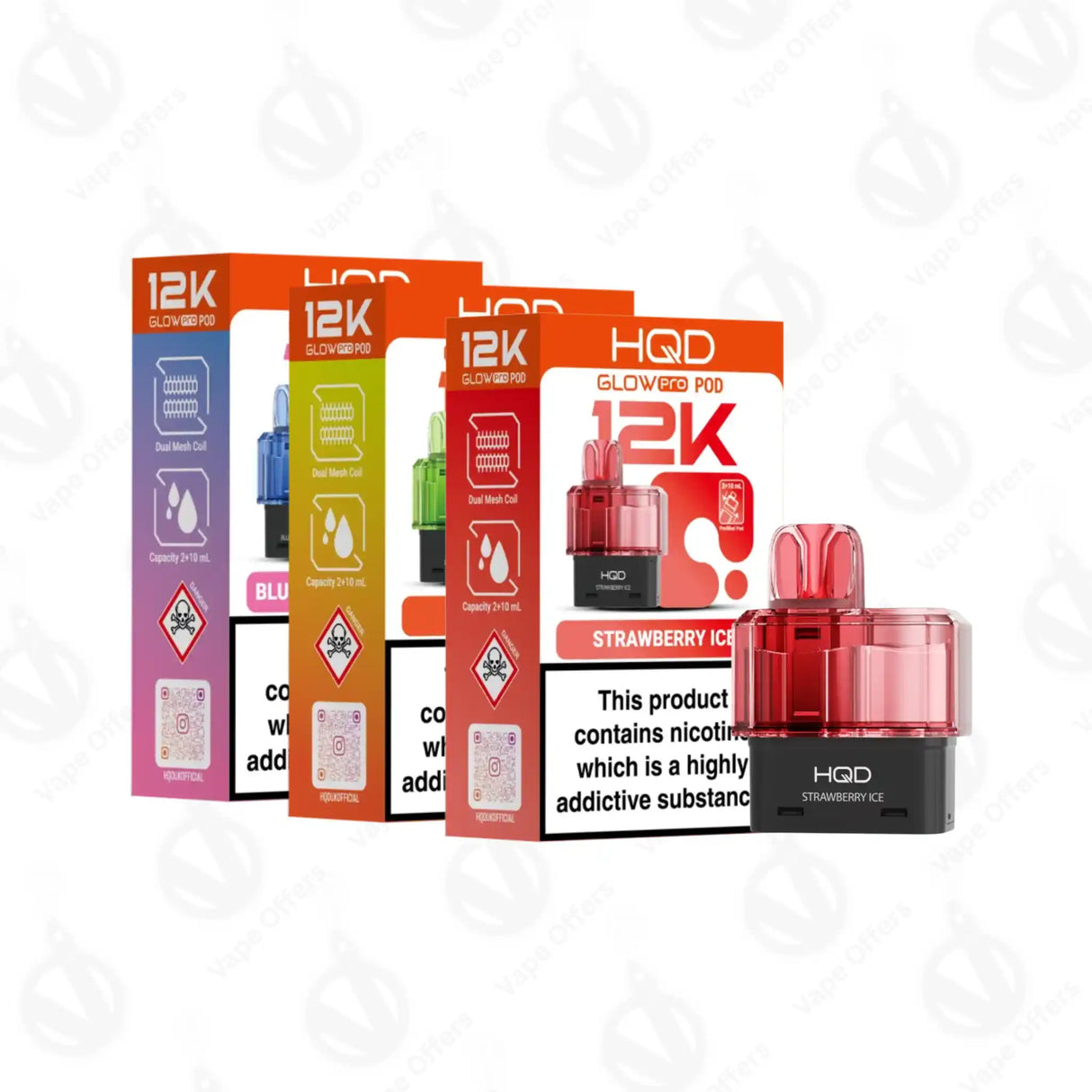 HQD Glow Pro 12K Prefilled Replacement Pod