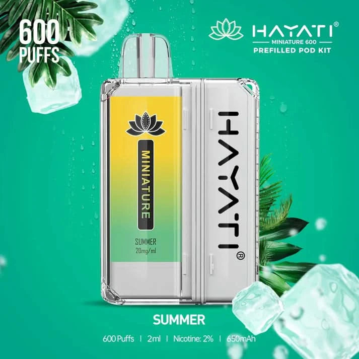 Hayati Miniature 600 Prefilled Pod Kit - Summer