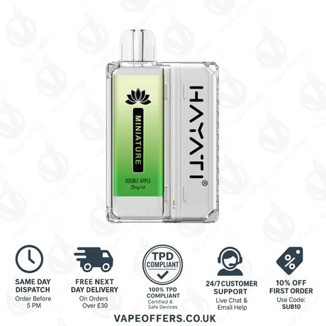 Hayati Miniature 600 Prefilled Pod Kit Double Apple