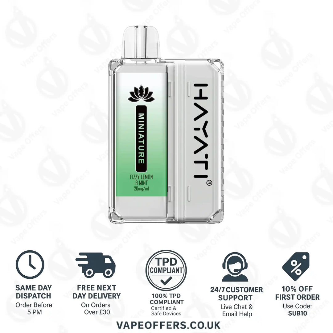 Hayati Miniature 600 Prefilled Pod Kit Fizzy Lemon & Mint