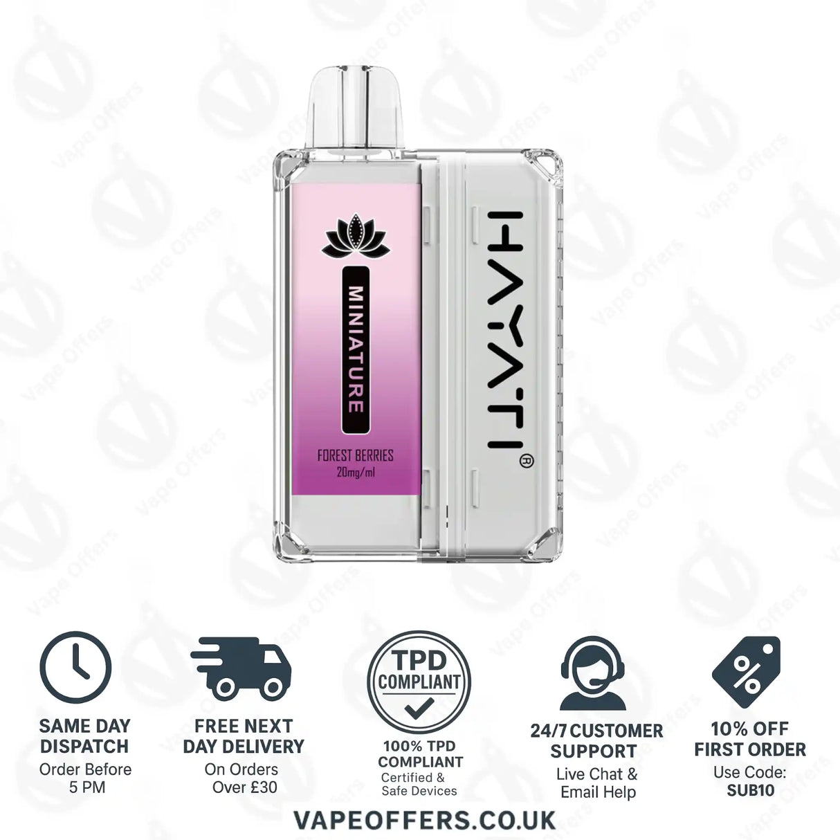 Hayati Miniature 600 Prefilled Pod Kit Forest Berries