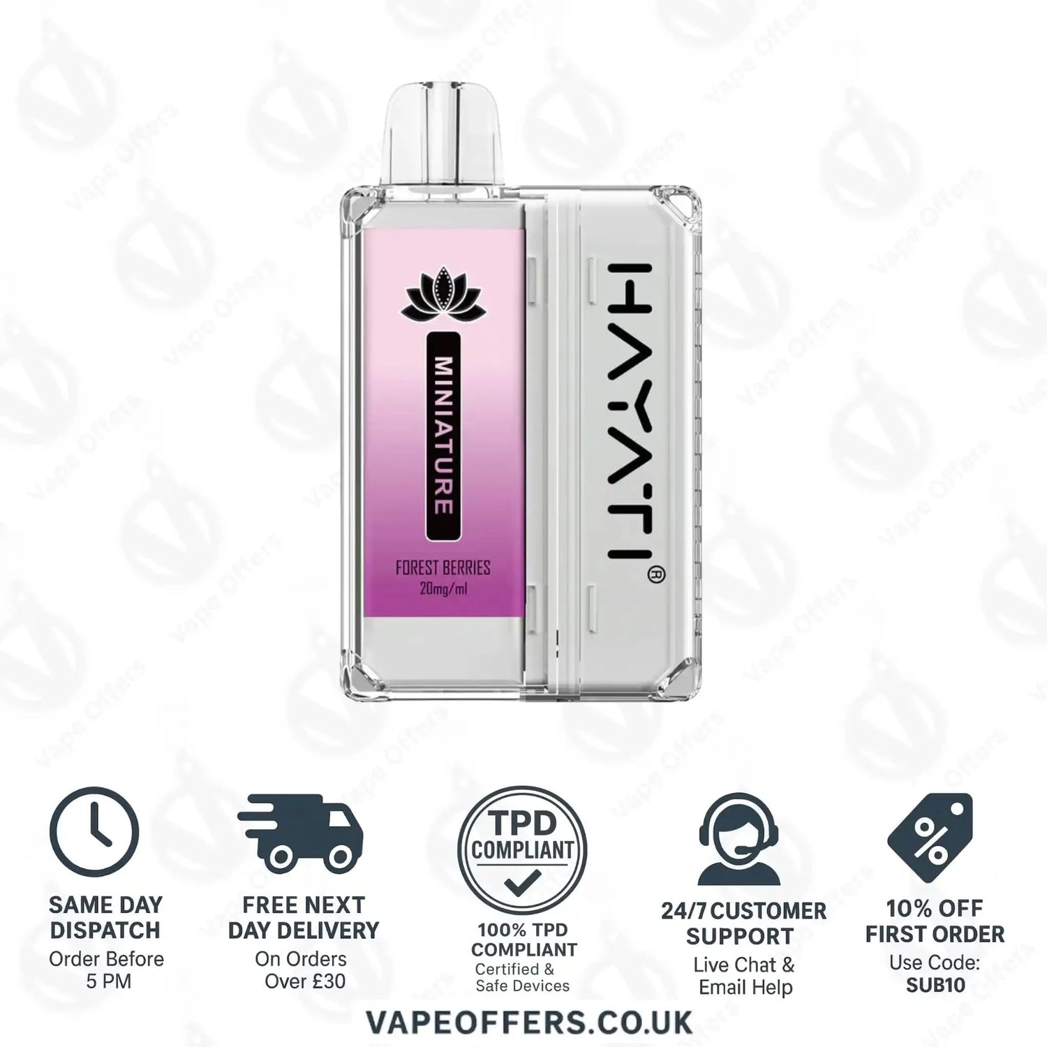 Hayati Miniature 600 Prefilled Pod Kit Forest Berries 