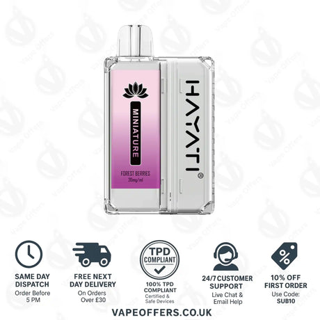 Hayati Miniature 600 Prefilled Pod Kit Forest Berries