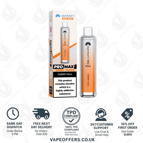 Hayati Pro Max 4000 Vape Kit Cherry Cola