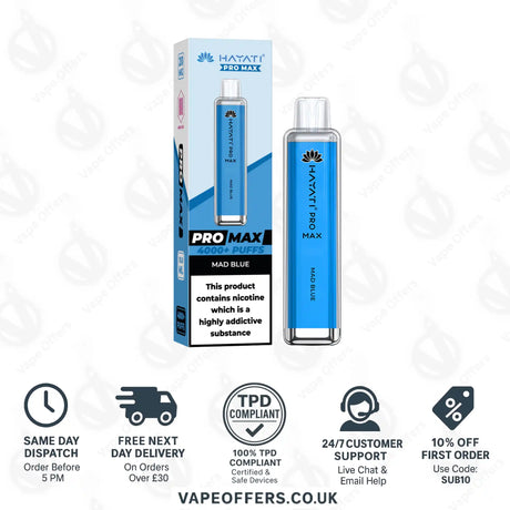Hayati Pro Max 4000 Vape Kit Mad Blue