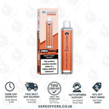 Hayati Pro Max 4000 Vape Kit Rocky Candy Orange