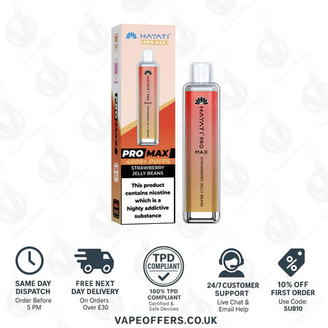 Hayati Pro Max 4000 Vape Kit Strawberry Jelly Beans