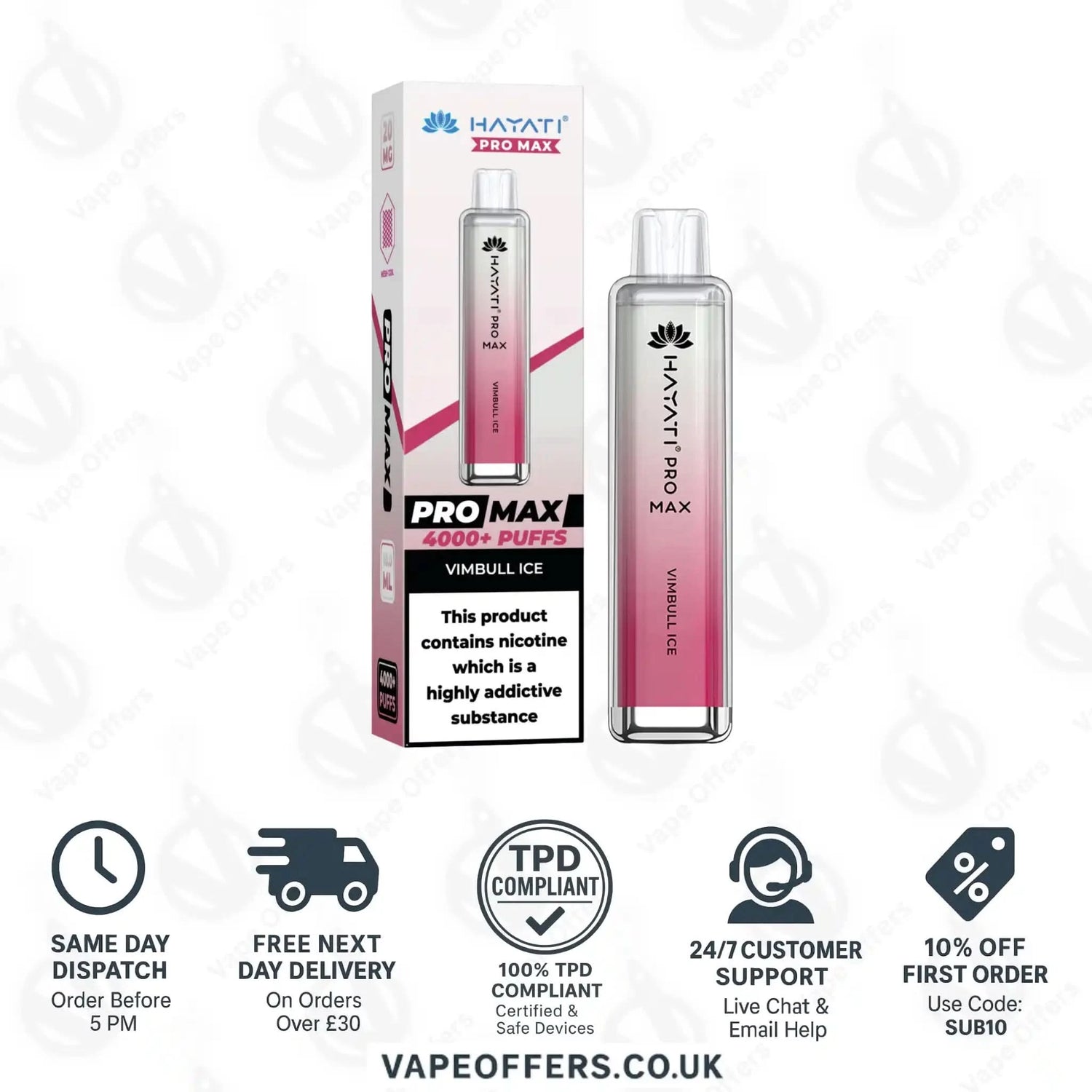 Hayati Pro Max 4000 Vape Kit Vimbull Ice 