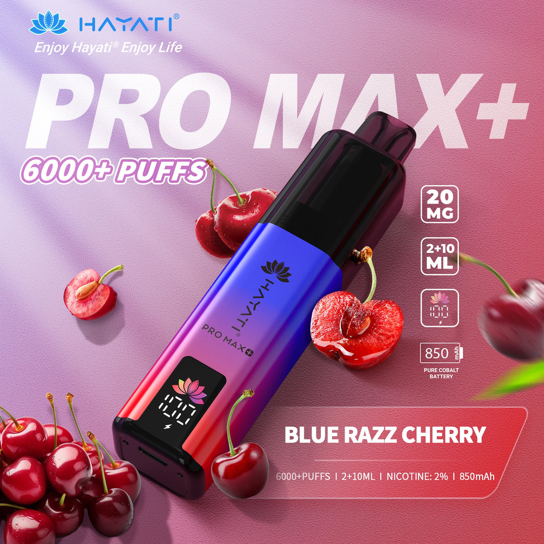 Hayati Pro Max Plus 6000 - Blue Razz Cherry 
