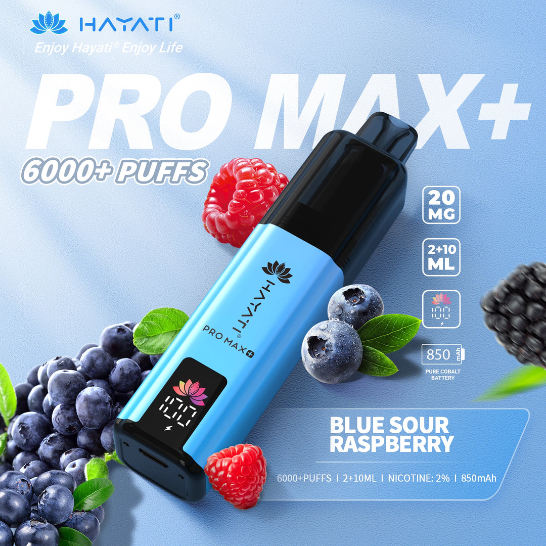 Hayati Pro Max Plus 6000 - Blue Sour Raspberry 