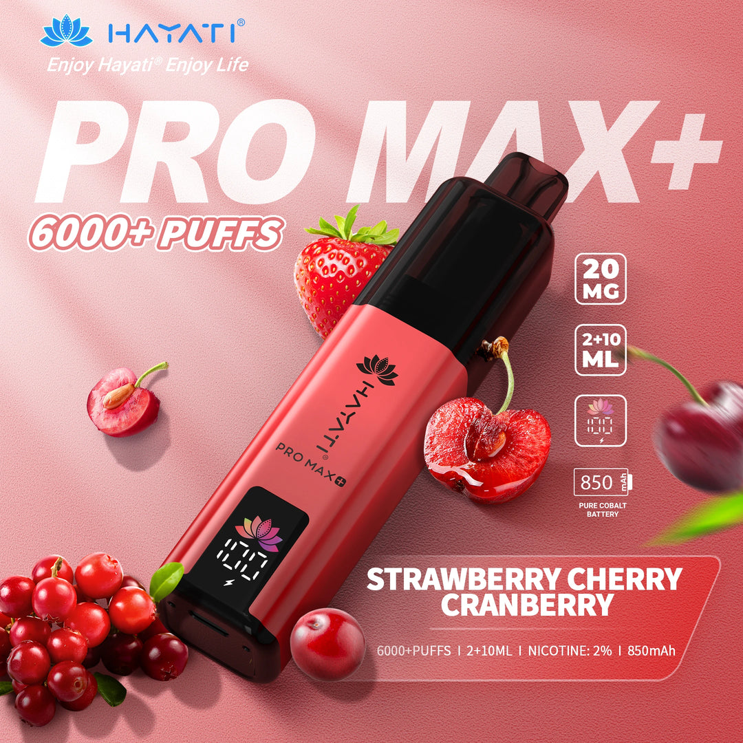 Hayati Pro Max Plus 6000 - Strawberry Cherry Cranberry 