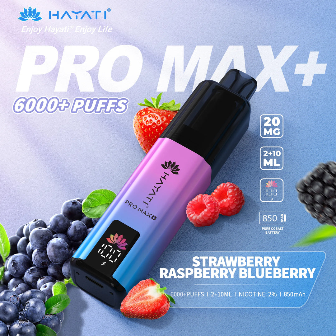 Hayati Pro Max Plus 6000 - Strawberry Raspberry Blueberry 