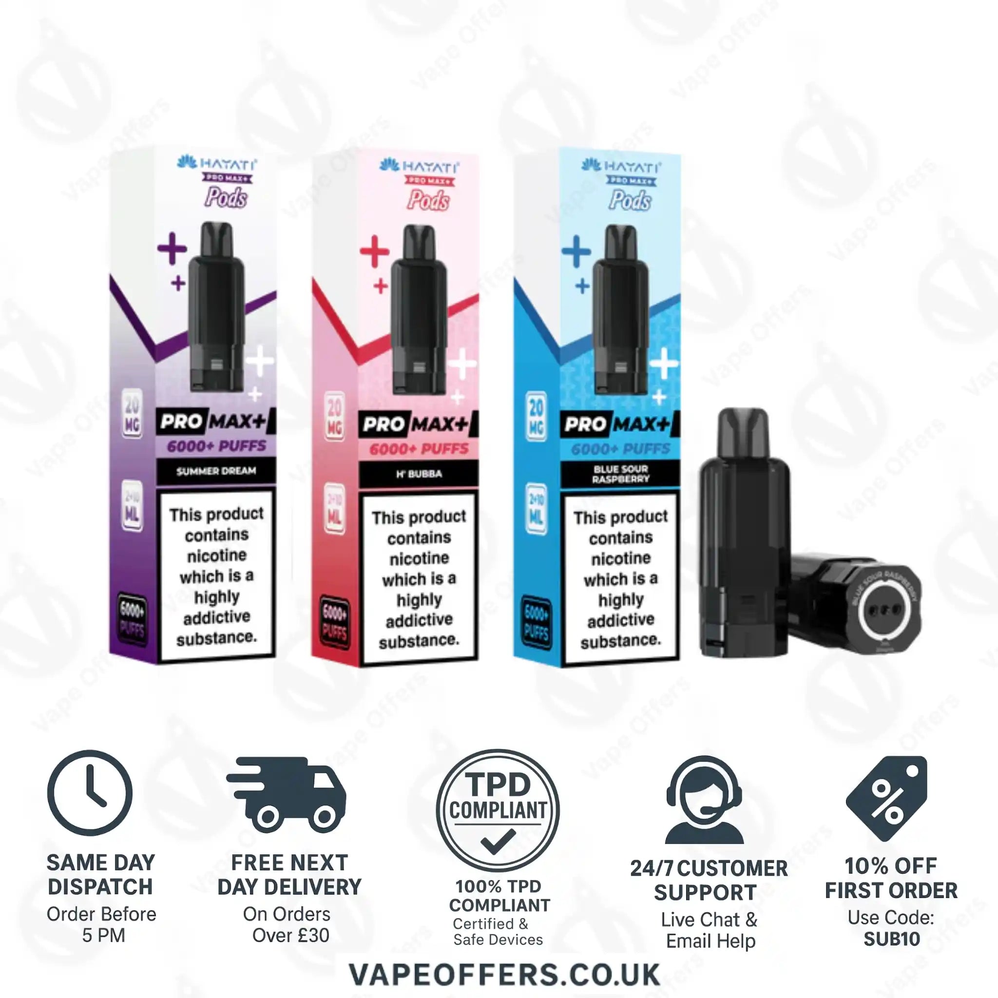 Hayati Pro Max Plus 6K Replacement Pods