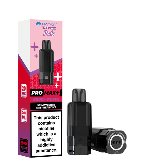Hayati Pro Max+ Pods - Strawberry Raspberry Ice