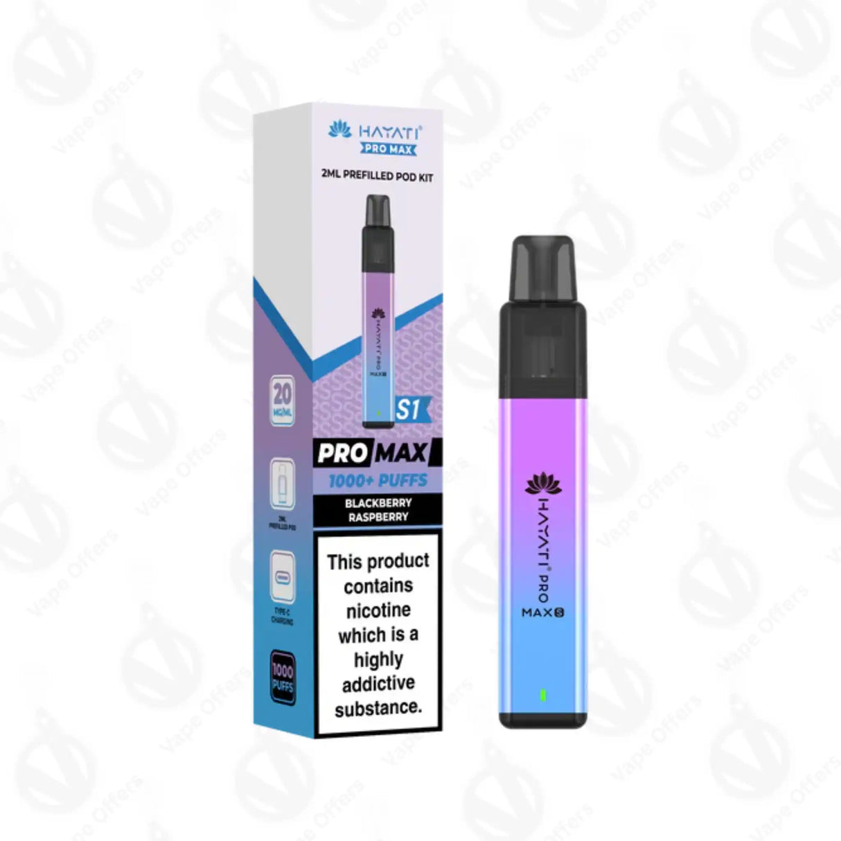 Hayati Pro Max S1 Blackberry Raspberry Prefilled Pod Kit